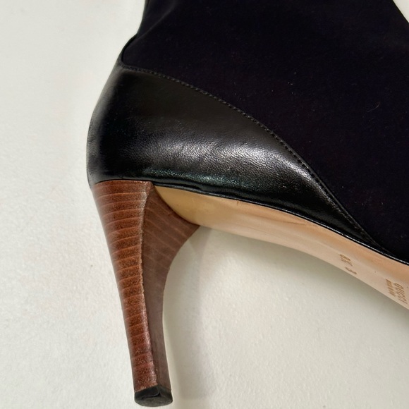 GUCCI vintage black elastic type material with black leather on sides and back - Picture 4 of 5